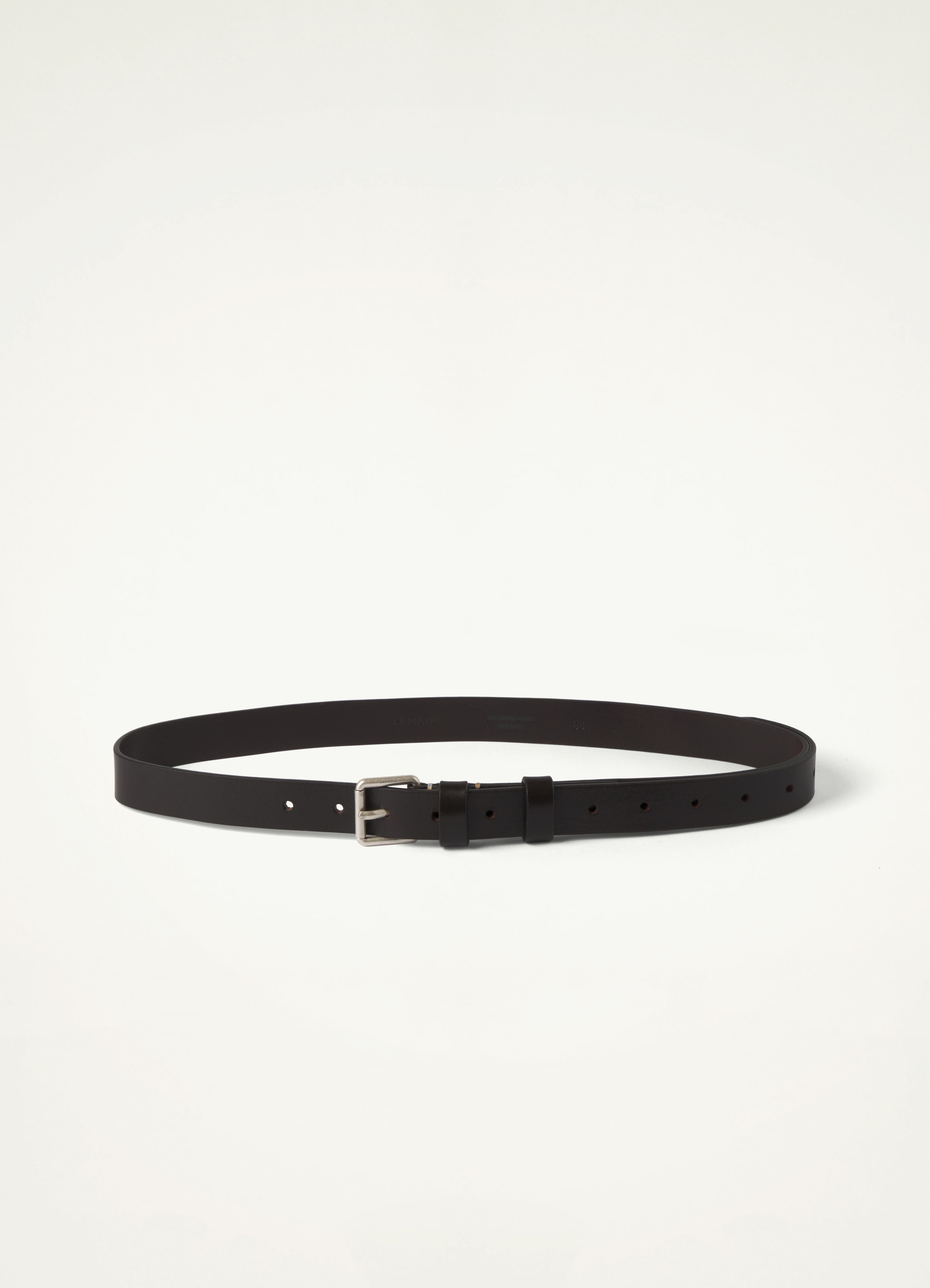 Black Reversed Belt 25 in Vegetable Tanned Leather | LEMAIRE