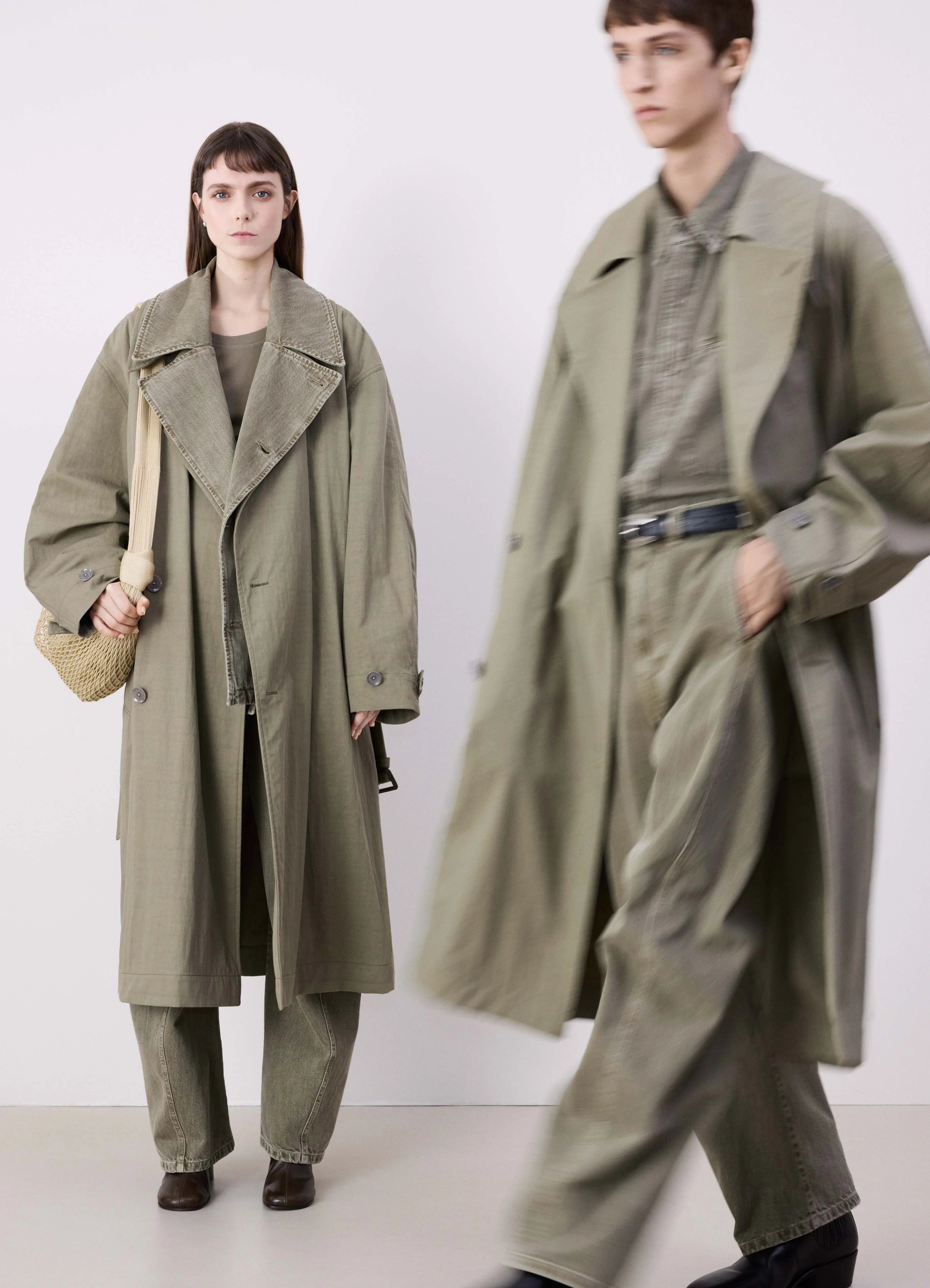 Light Olive Tibetan Trench LEMAIRE