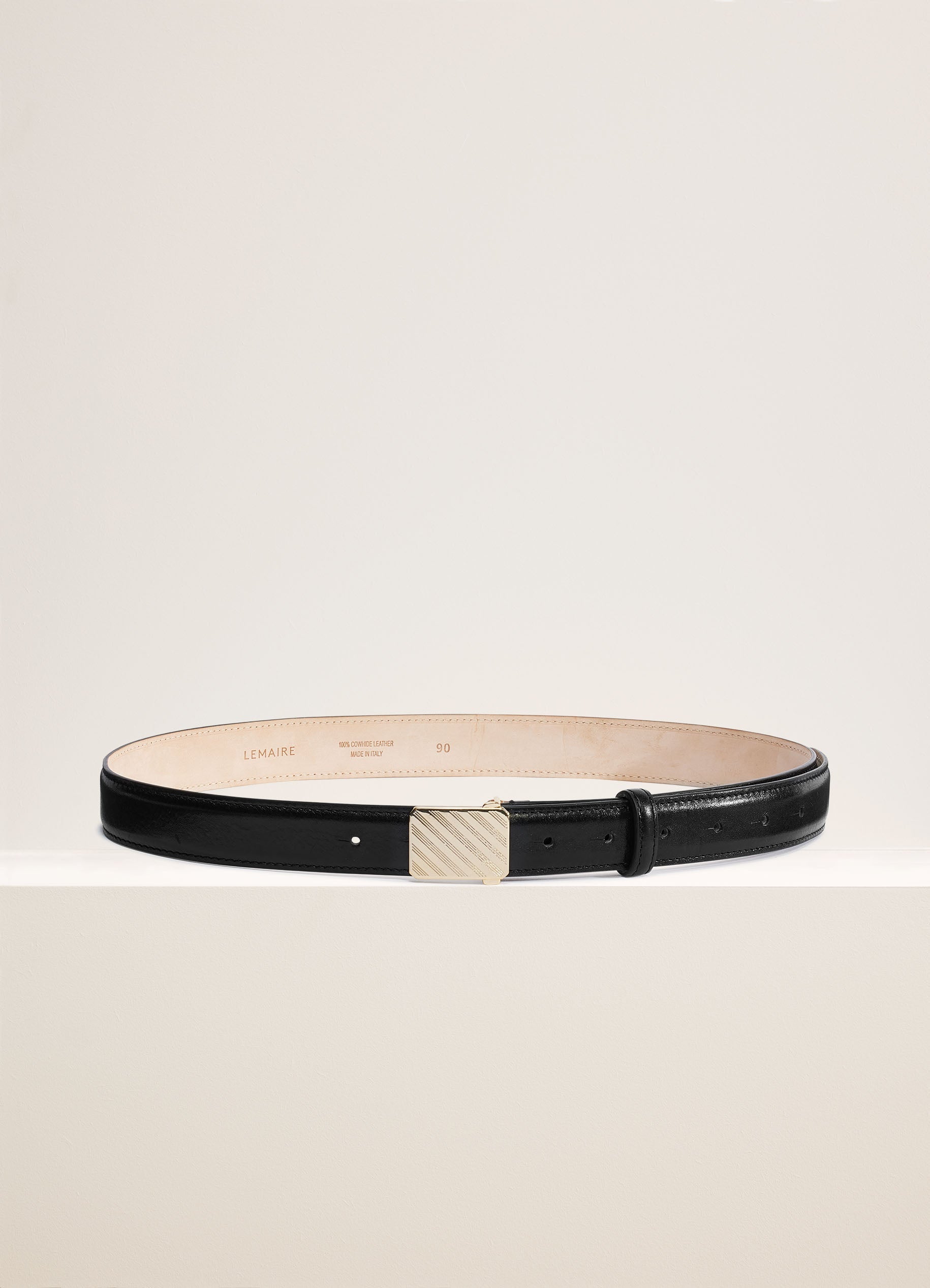 Military Belt, width 15mm, in Black | LEMAIRE