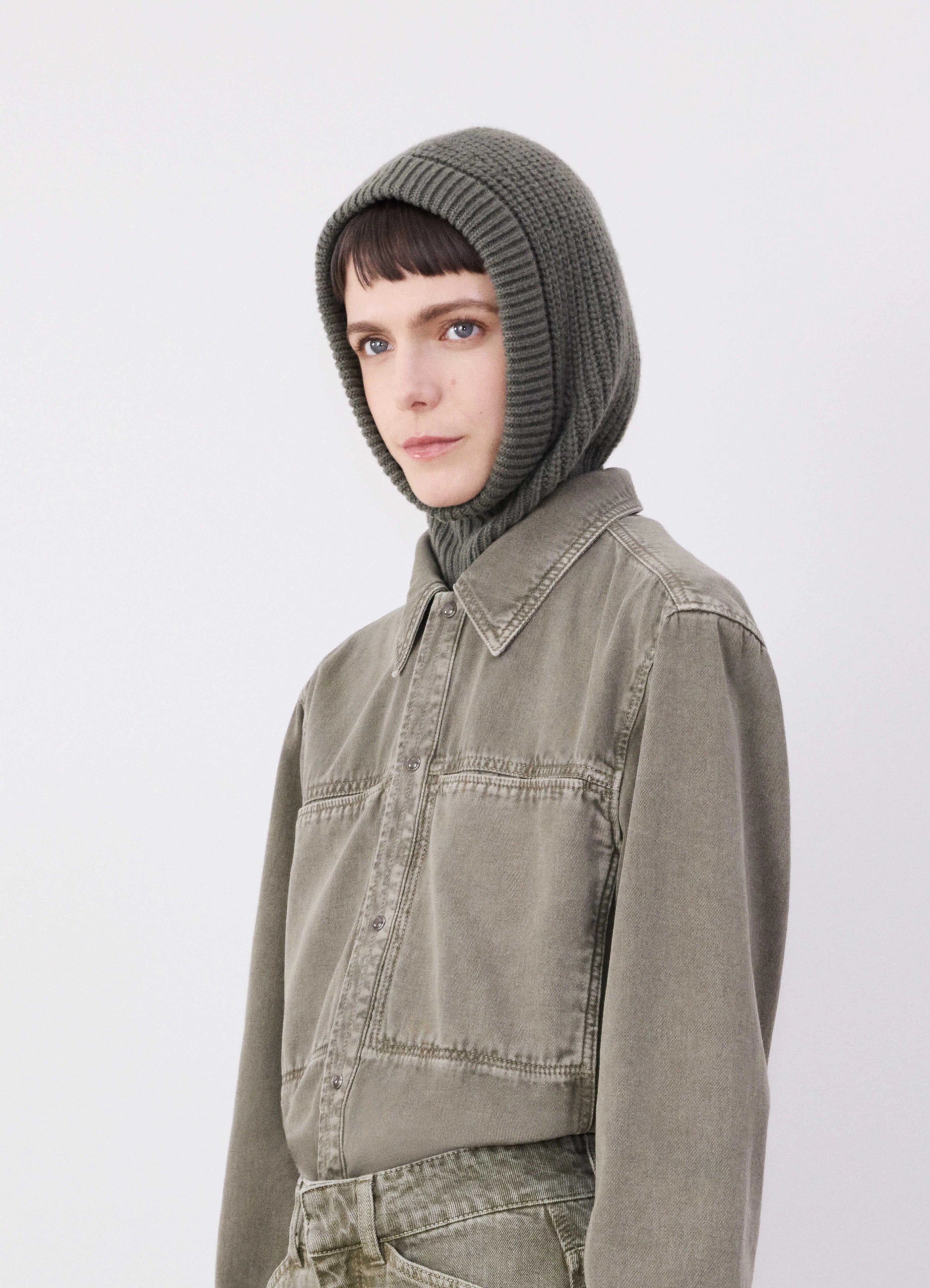 Light Moss Hood Lambswool | LEMAIRE