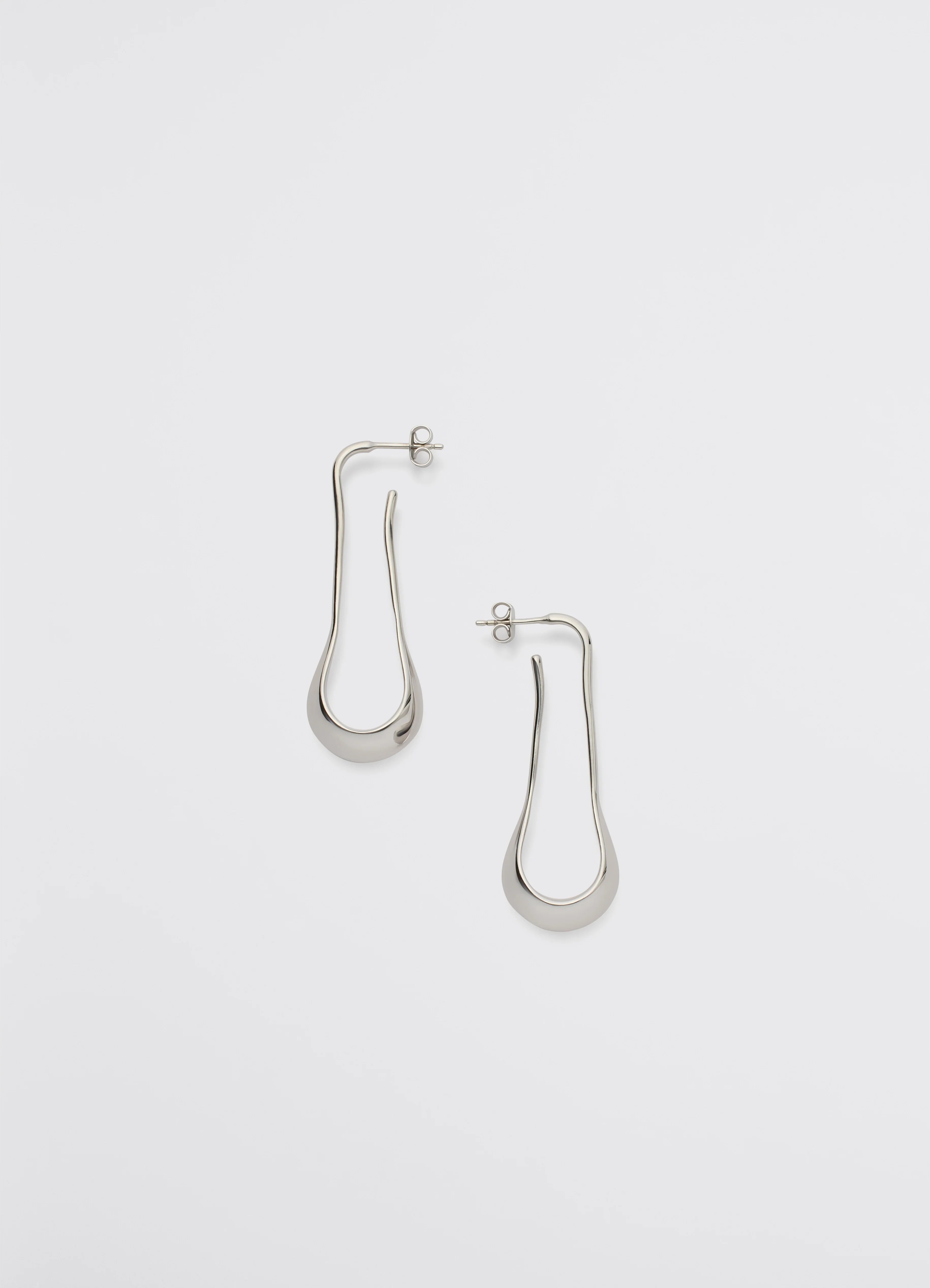 Silver curved mini drop | LEMAIRE