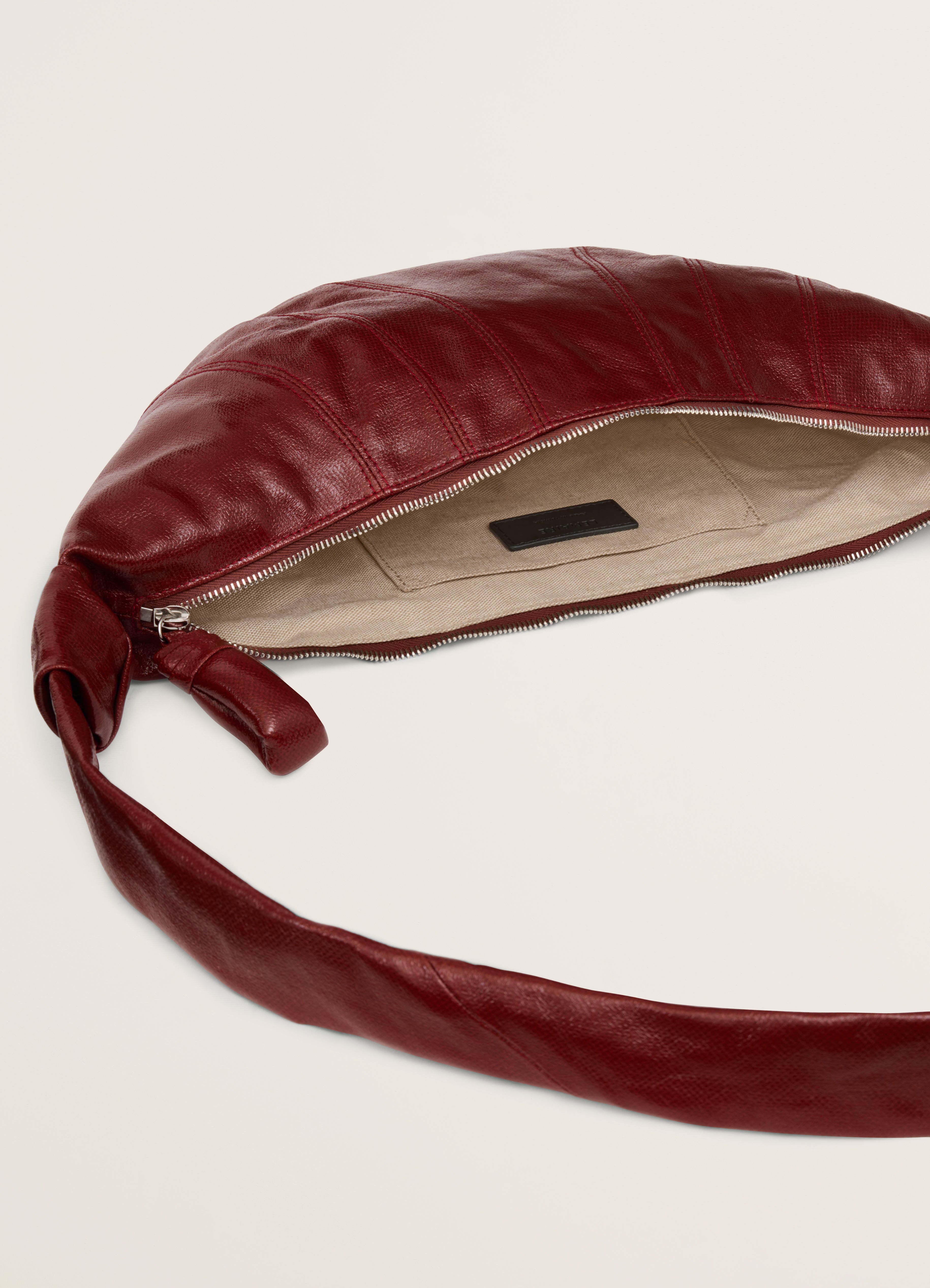 Lemaire Croissant leather shoulder bag - Red