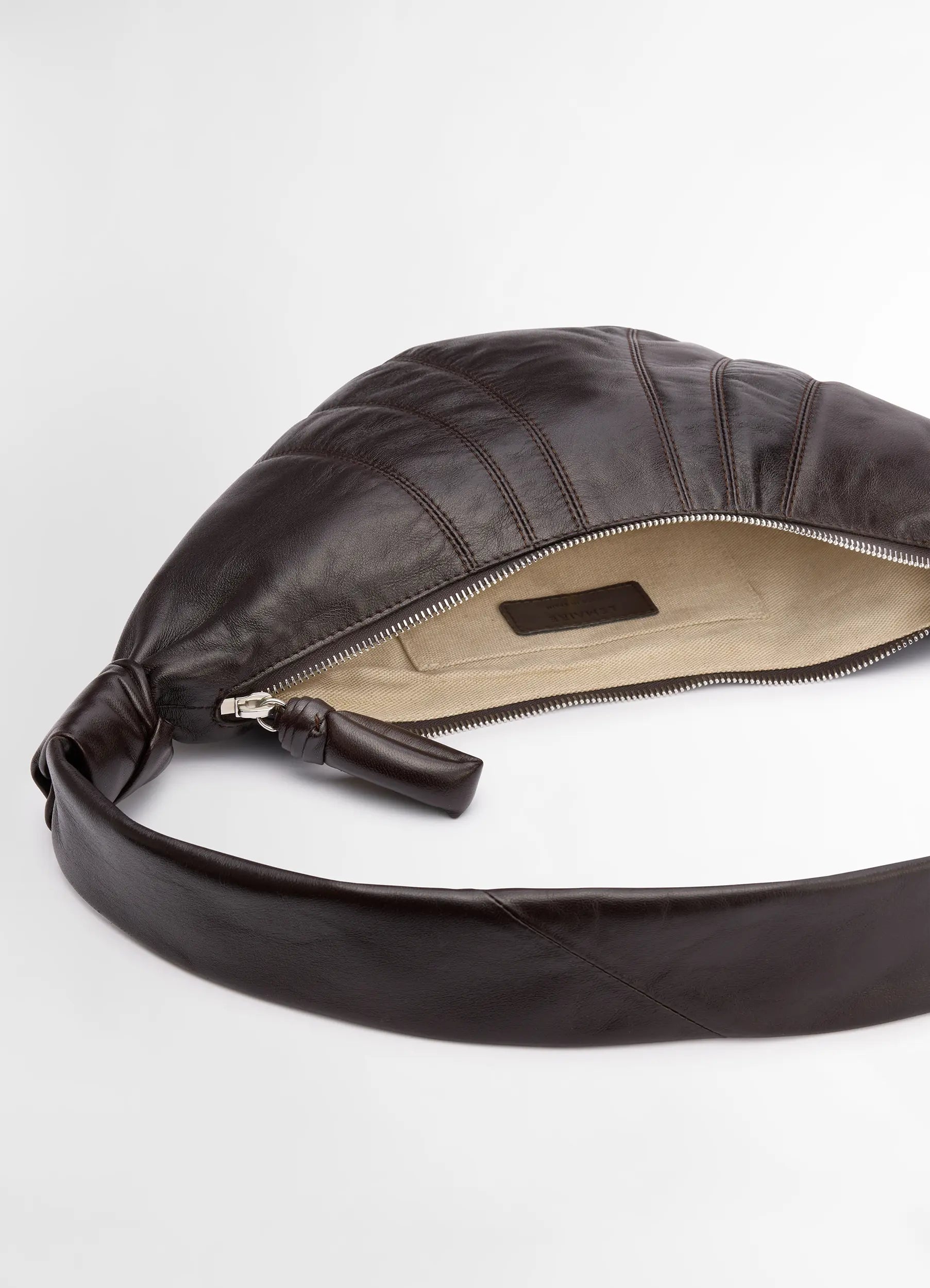 Black Medium Croissant Bag | LEMAIRE