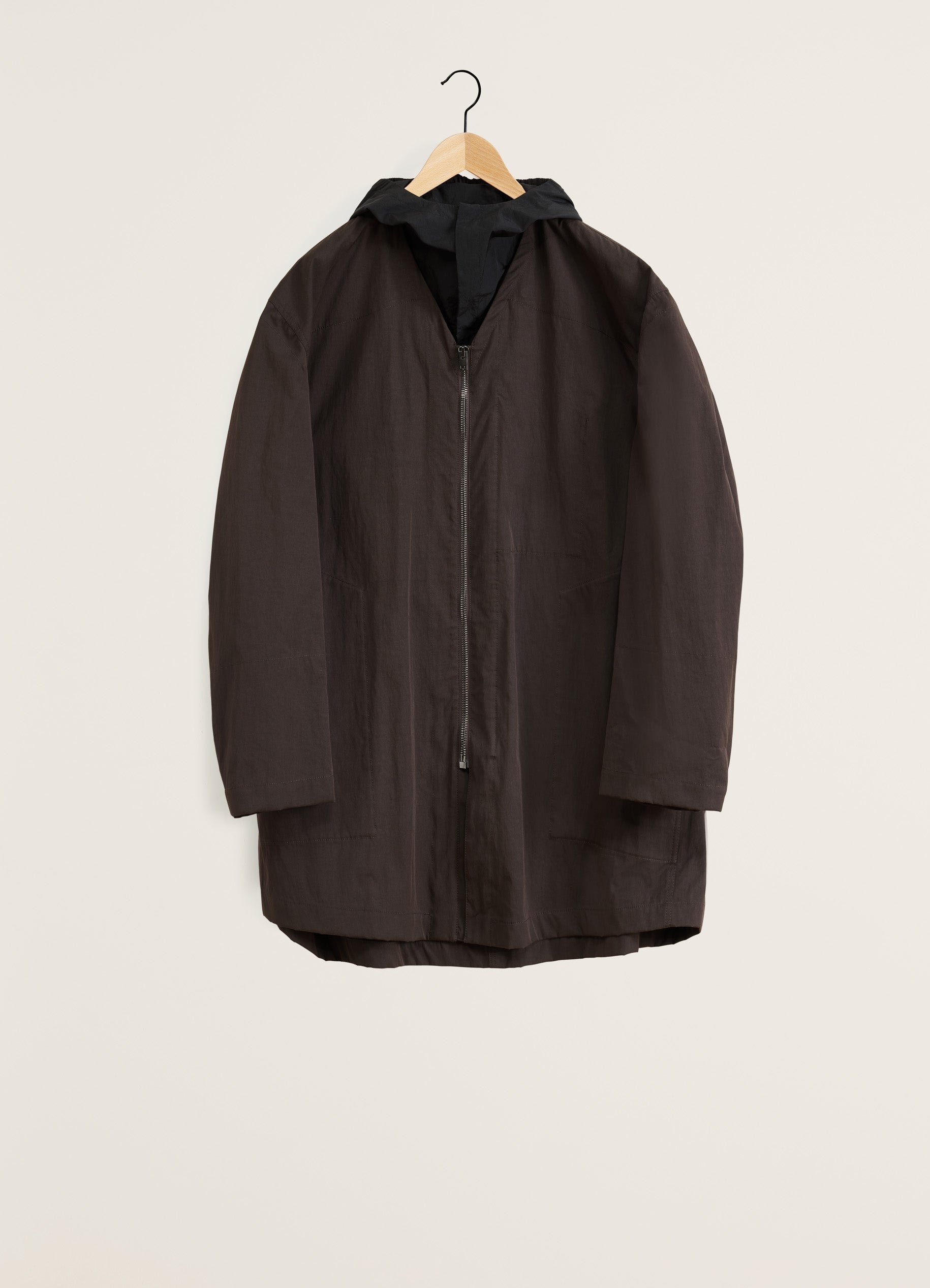 Zipped Water Repellent Parka in Aubergine | LEMAIRE