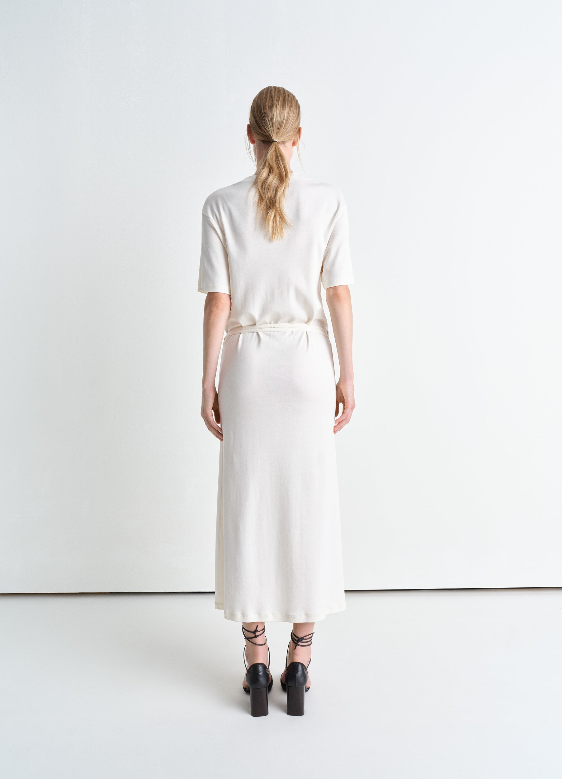 Powder Cream Midi Blouse Dress | LEMAIRE