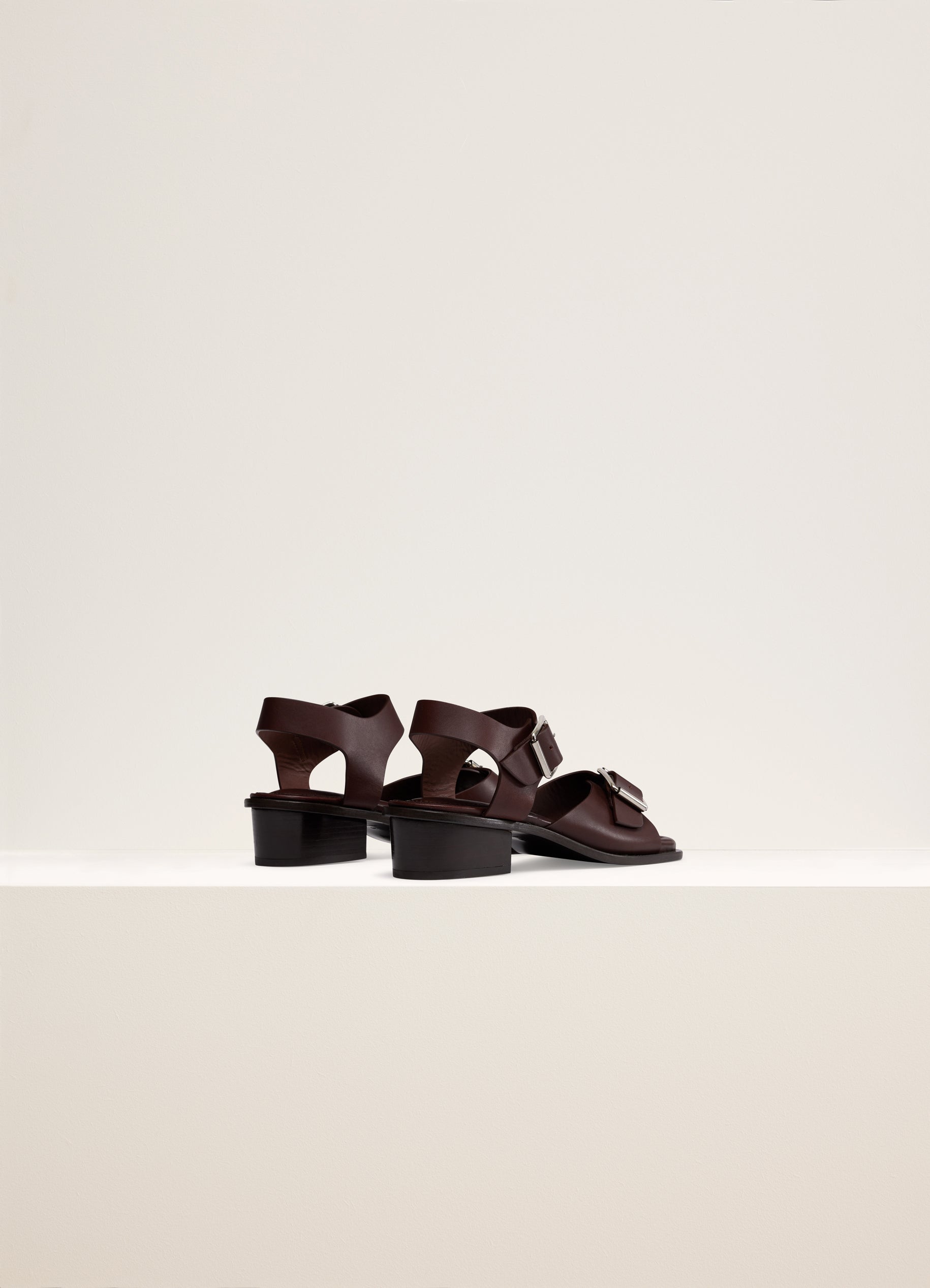 Square Heel Sandals 35 in Black | LEMAIRE