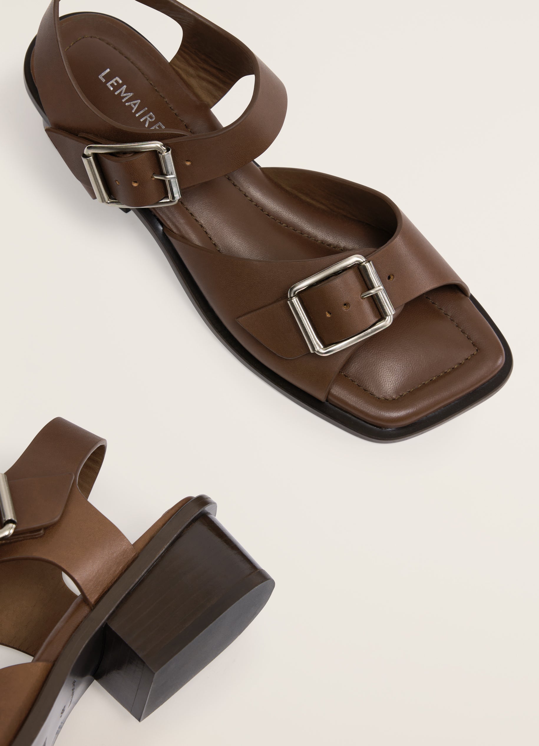 Heeled Sandals with Buckled Straps – La Garçonne
