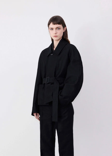 Black belted two pocket jacket | LEMAIRE