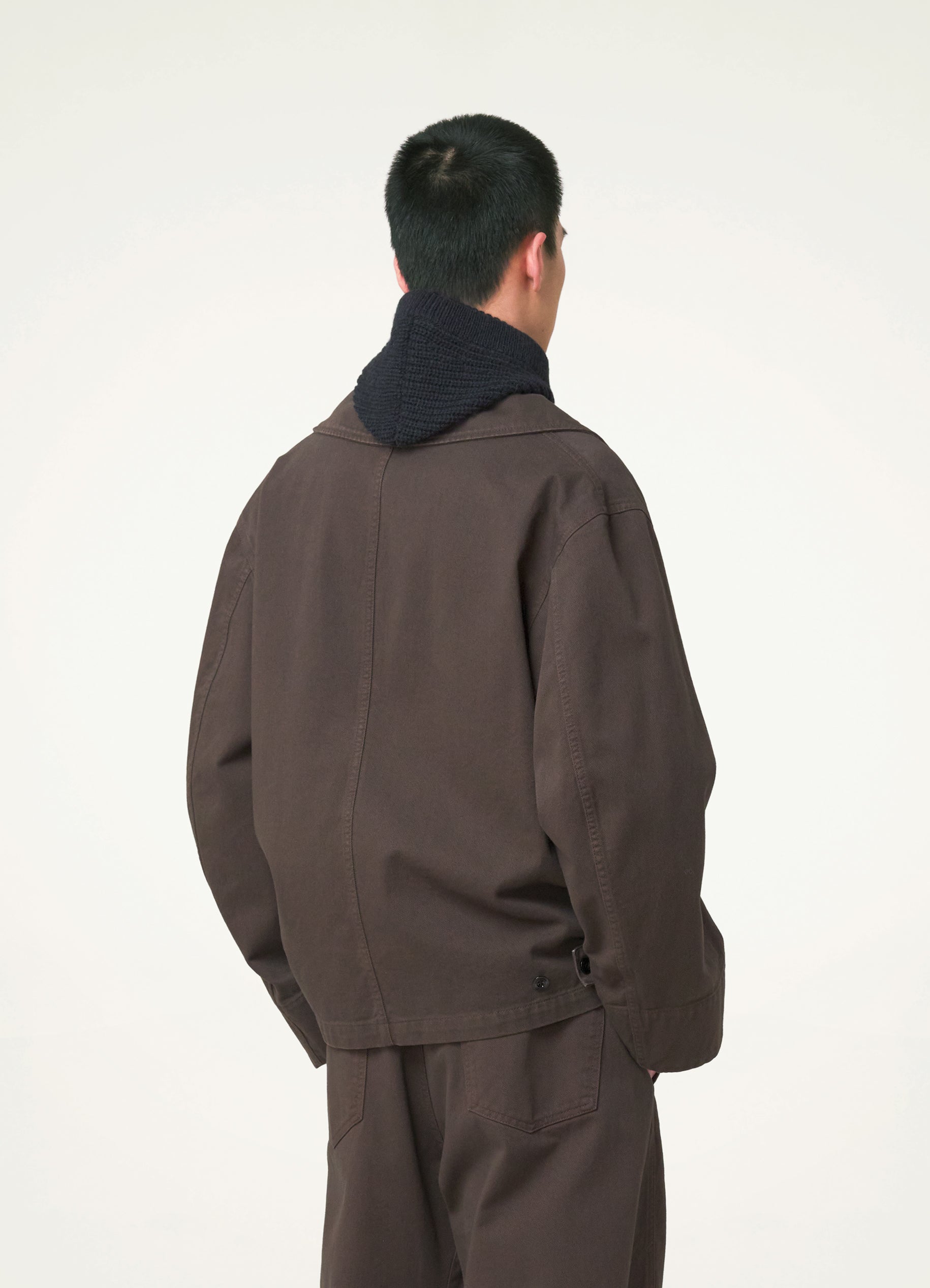 Espresso Dispatch Jacket in Garment Dyed Denim | LEMAIRE