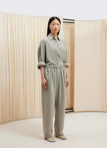 Relaxed Pants in Light Misty Grey | LEMAIRE