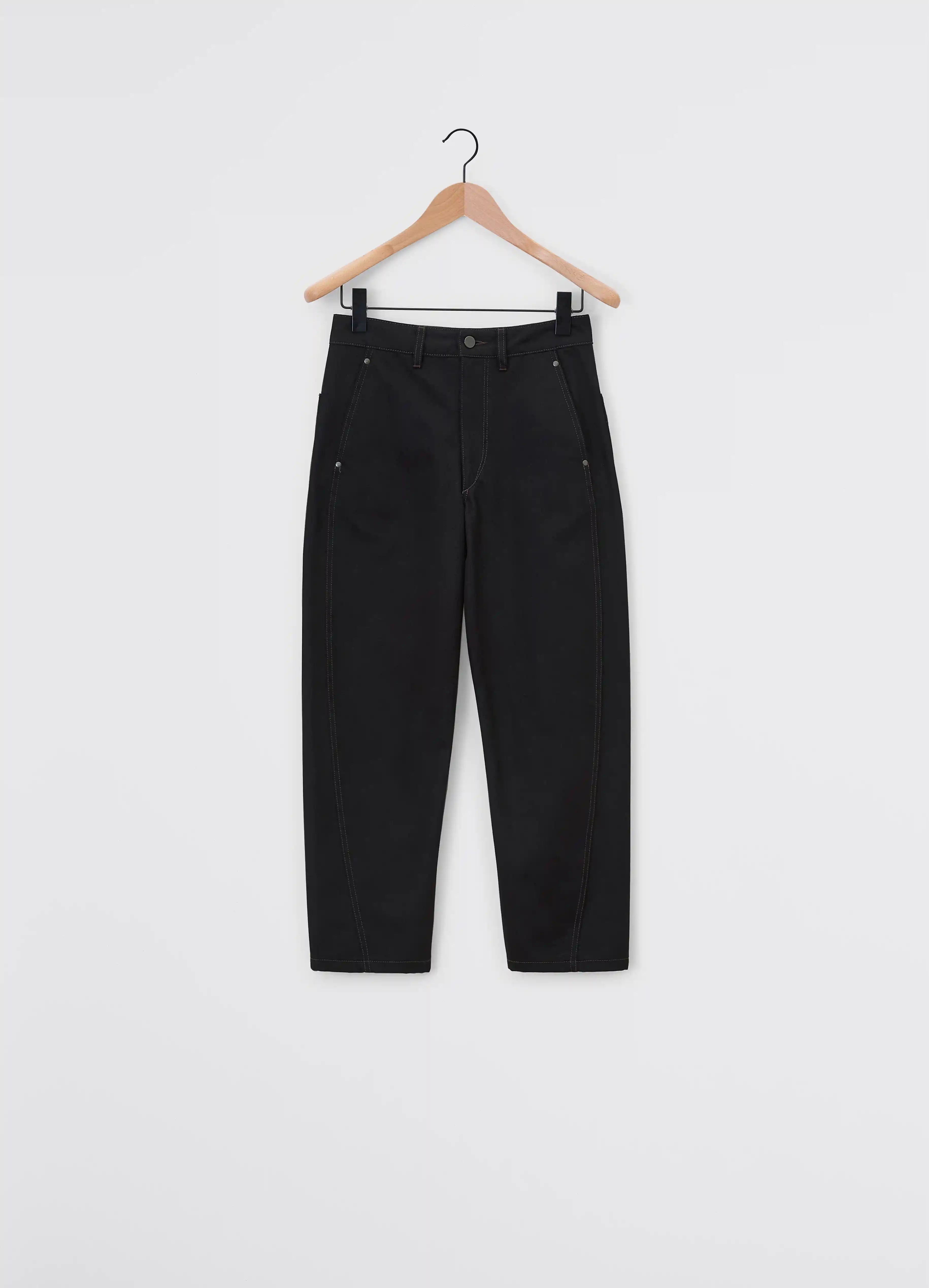 Black Twisted Belted Pants | LEMAIRE