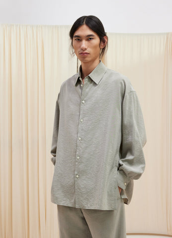 Twisted Shirt in Light Misty Grey | LEMAIRE
