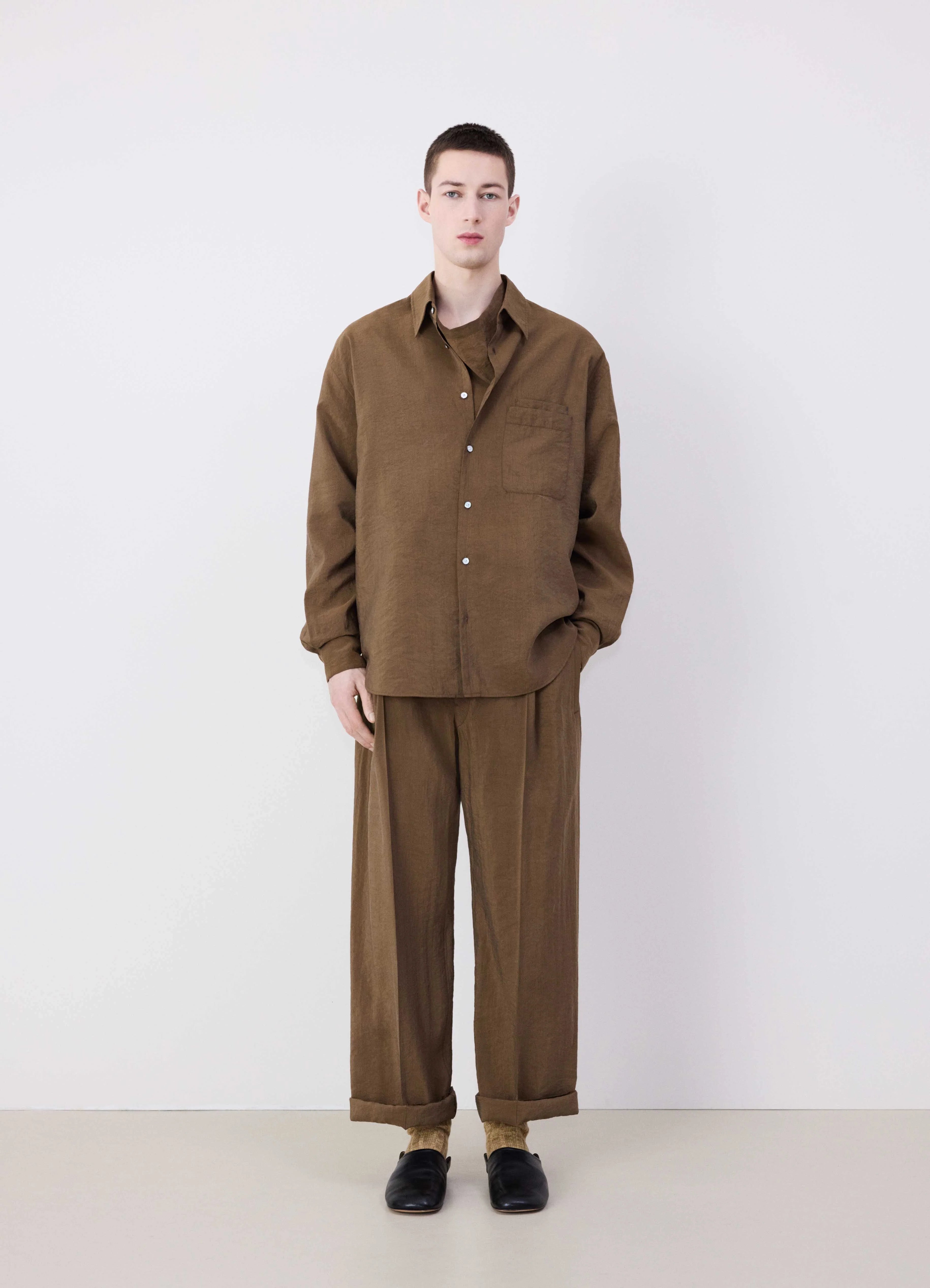 Havana Belted Relaxed Pants | LEMAIRE