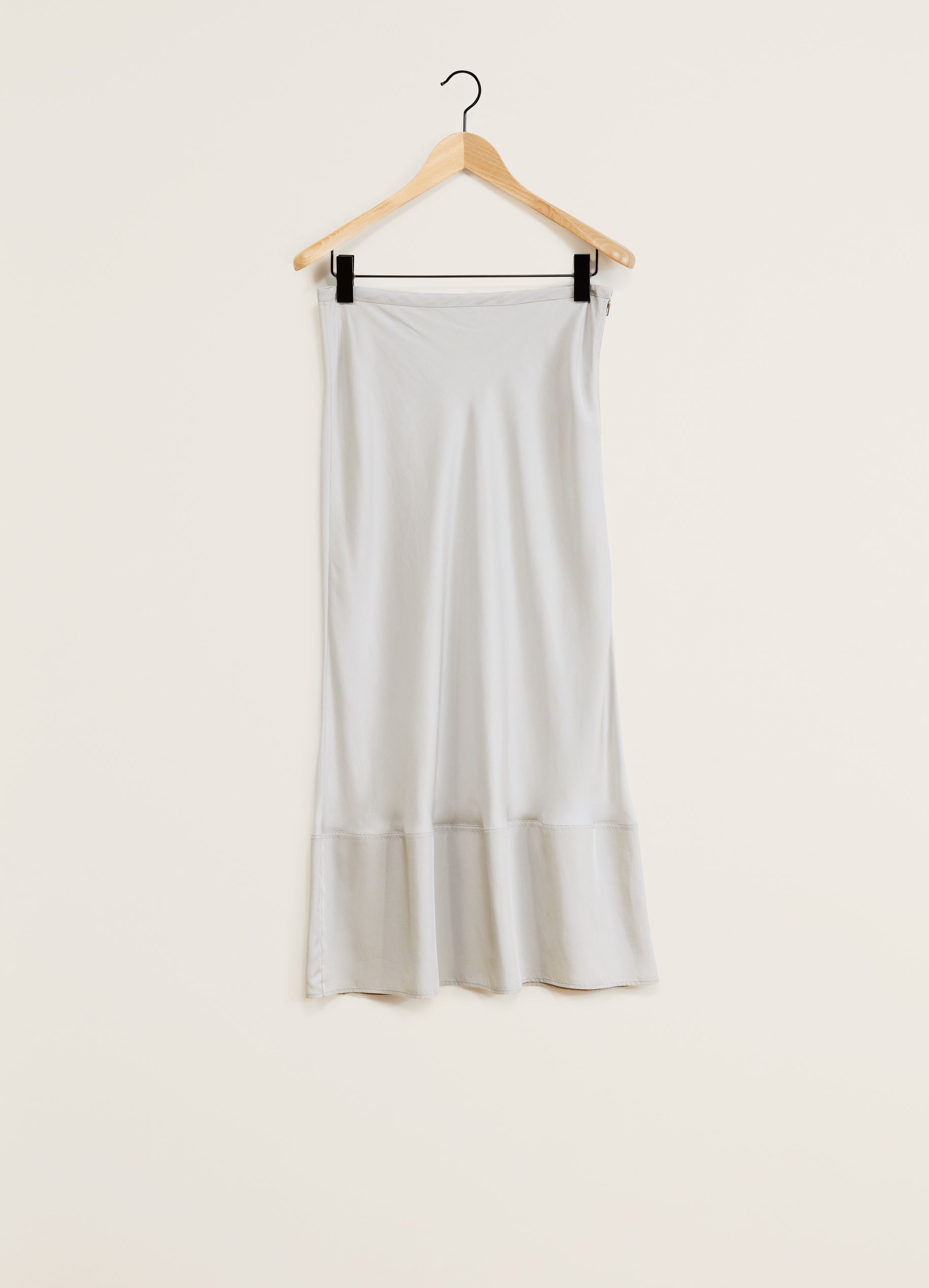 Bias-Cut Long Skirt in Cloud Grey | LEMAIRE
