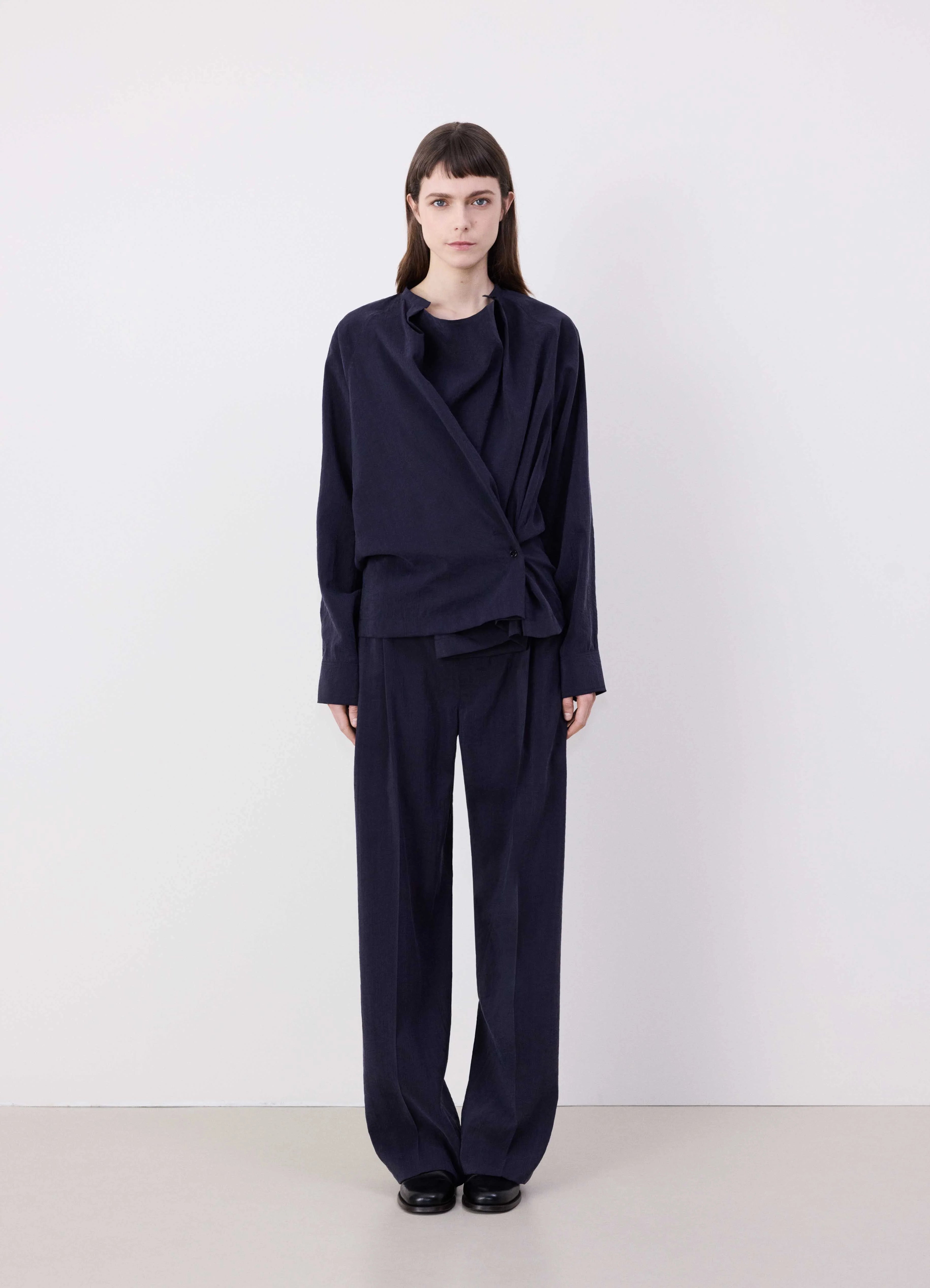 Midnight Violet Twisted Top | LEMAIRE