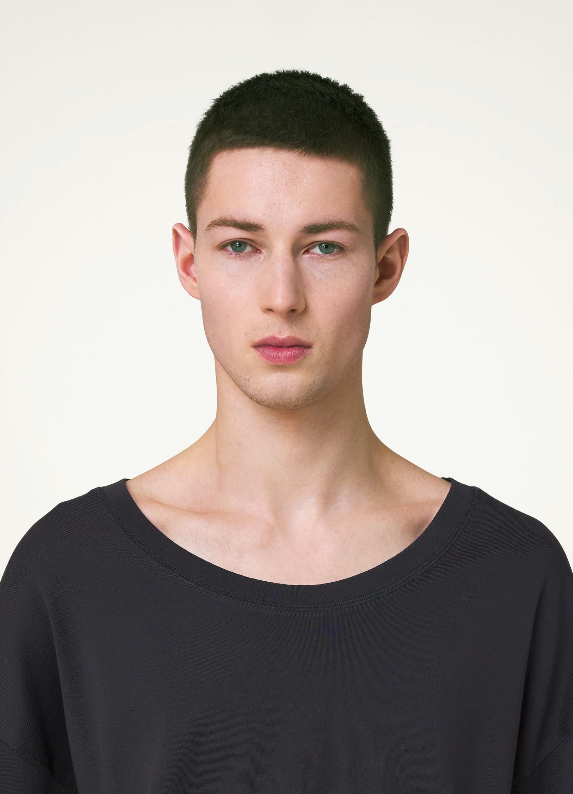 rib neck t shirt