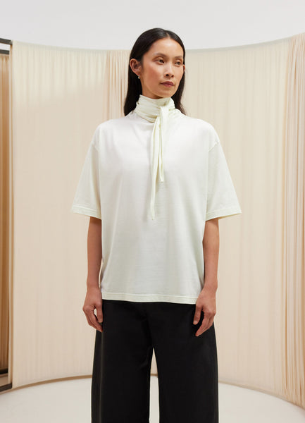 T-Shirt with Scarf in Lemon Glaze | LEMAIRE